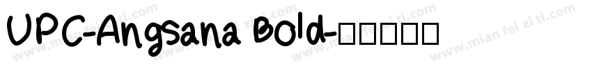 UPC-Angsana Bold字体转换